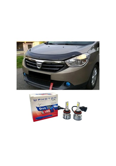 Dacia Lodgy Uzun Led Xenon Kısa Far Ampulü H4 Duo Yeni Seri Beyaz