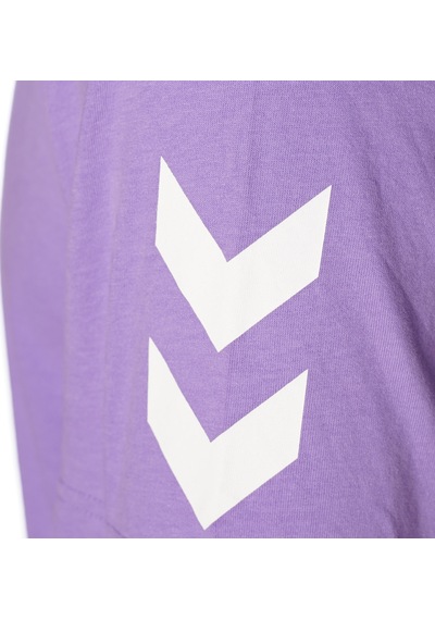 Hummel Elemental Chevron Cotton Tee Kısa Kollu Tişört 911946-3848 Mor