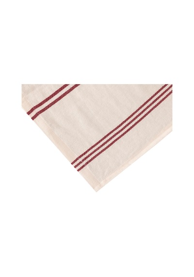 Chantilly Kırmızı Çizgili Pamuk Runner 50x150cm Çok Renkli