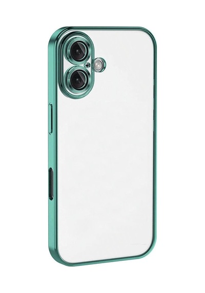 Apple İphone 16 Kılıf Razer Lensli Silikon - Turkuaz