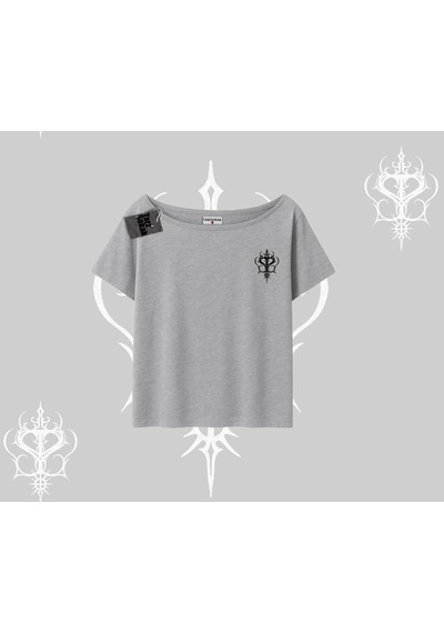 Tarzsokak Gothic Cat Made İn Hell Baskılı Sweatshirt Kayık Yaka Tshirt Gri