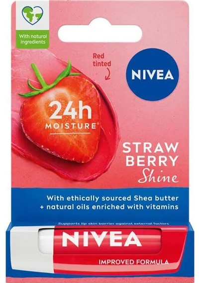 Nivea Çilek Aromalı Dudak Bakım Kremi 4.8 Gr