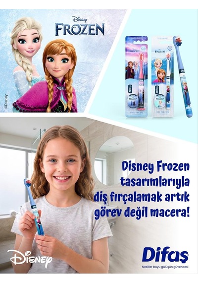Difaş Frozen Yumuşak Kıllı Diş Fırçası 8-14 Yaş 2 Adet