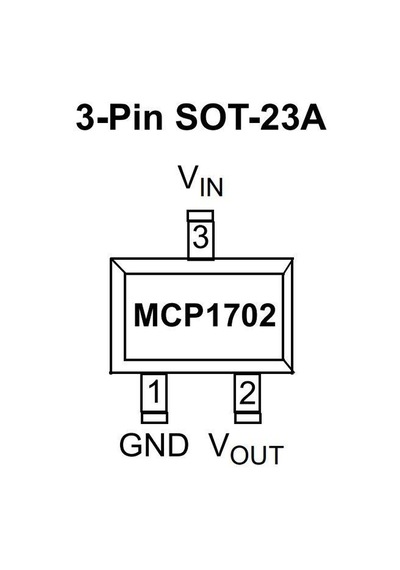 Mcp1702-5002E Sot23-3 Ldo Regülatör Entegresi