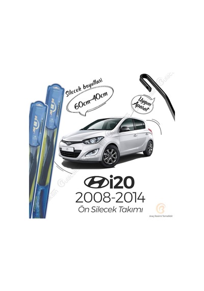 RBW Hybrid Hyundai İ20 2008 - 2014 Ön Silecek Takımı
