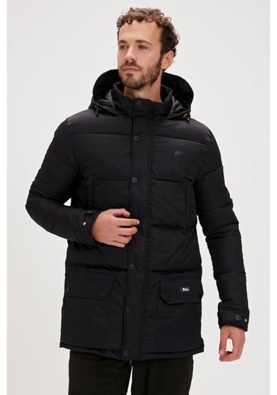 Bad Bear Colonel Puffer Coat Erkek Kaban Siyah S-Xxl 001