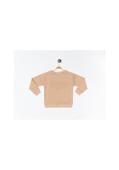 Modalı Çocuk Newyork City Rtr0003 Kabartma Baskılı Sweatshirt Pembe