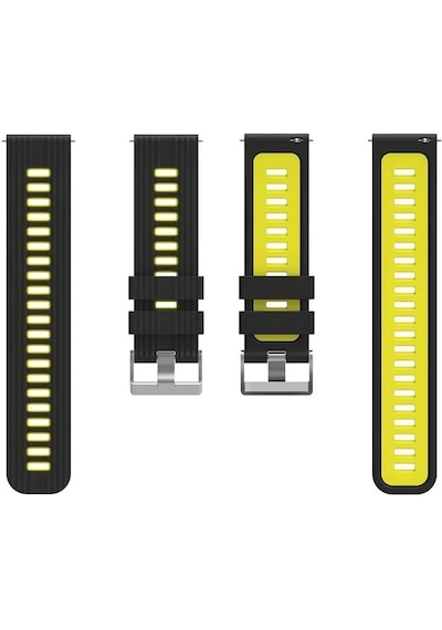 Xiaomi Redmi Watch 5 Active Çift Renkli Kordon Krd-55 Uyumlu Silikon Delikli Tasarım Kordon