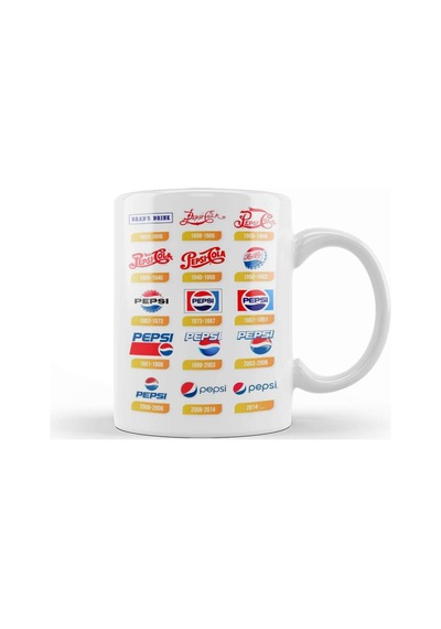 Pepsi Logo 06 Kupa Bardak Porselen Karışık