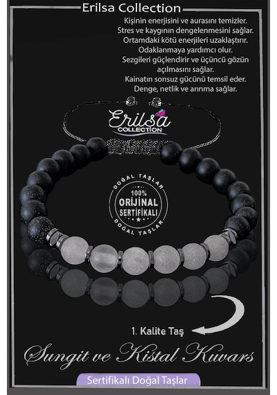 Sertifikalı Gerçek Ham İşlenmemiş Şungit - Kristal Kuvars Taşı Bi Çok Renkli