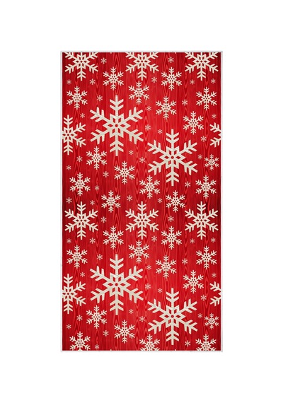 Dekoreko Inci Christmas Halı Saçaksız Chr-11 Kırmızı