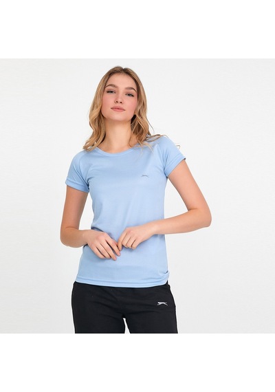 Slazenger RELAX IN Kadın Slim Fit Açık Mavi Tişört