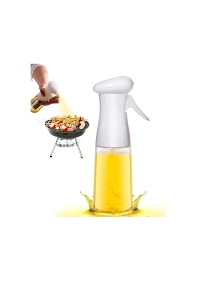 Air Fryer Yağlık Cam Sprey Yağdanlık Mist Püskürtücü 1 Adet Beyaz Beyaz Diğer