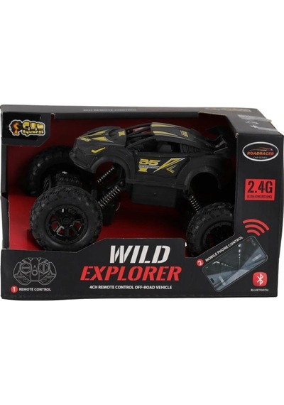 Mey İthalat Cr1952 Kumandalı Şarjlı Wild Explorer Off Road Jeep -can Oyuncak Siyah
