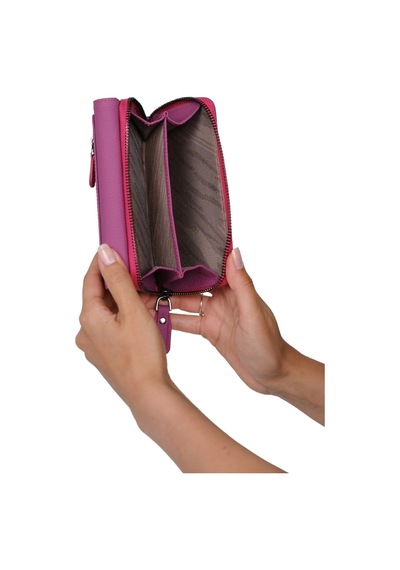 Mft Leather Hakiki Deri Kadın Cüzdan Vanilla 2716 Flother Mat Pembe