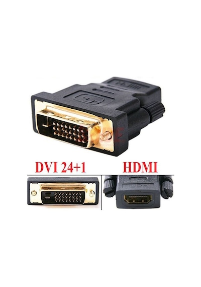 24+1 DVI Erkek To HDMI Dişi Çevirici & Dvi To Hdmi
