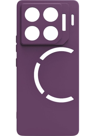 Infinix Gt 20 Pro Kılıf Kamera Korumalı Silikon Rubber Arka Kapak Mor