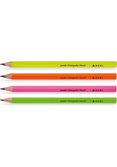 Jumbo Üçgen Kurşun Kalem 4 Lü Paket 2063140108 Nocolor-67d12f04