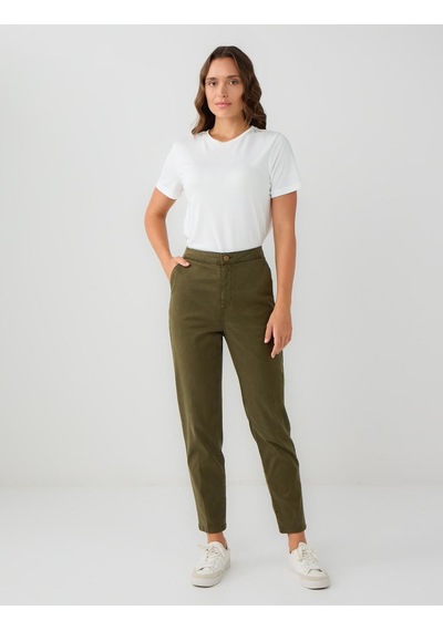 Jimmy Key Jimmy Key Haki Normal Bel Normal Paça Gabardin Pantolon 5ww184558310