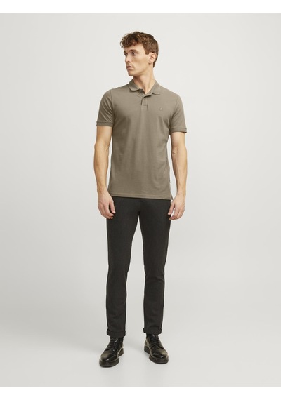 Jack & Jones Düz Renk Polo Yaka Tisört - 12136516 Coriander Çok Renkli