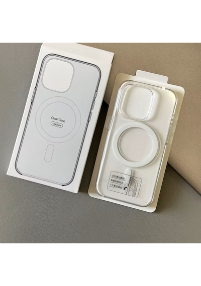 Apple Uyumlu iPhone 11 Magsafe Köşe Ve Kamera Korumalı Lüks Şeffaf Silikon Şeffaf