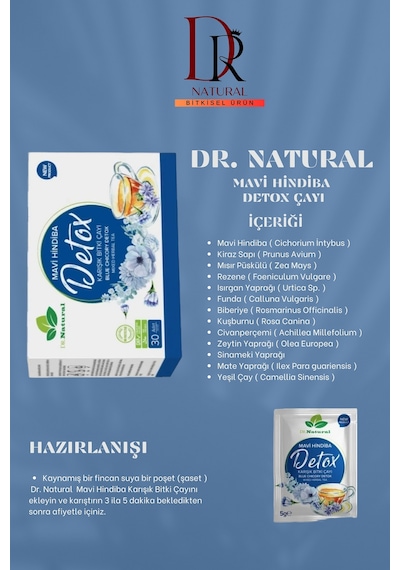 Mavi Hindiba Karışık Bitki Çayı 2 Kutu