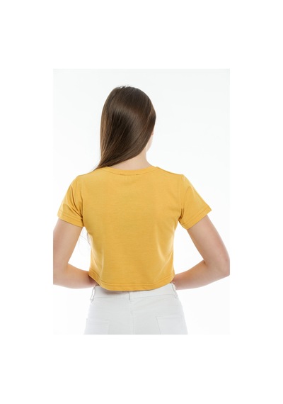 Kadın Bisiklet Yaka Regular Fit Brookyn Baskılı Tişort Spr21y14 001