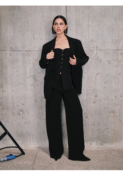 Lcw Vision Siyah Kadın Blazer Ceket