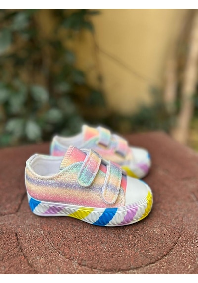 Scarpe Magiche Parlak Gökkuşağı Kız Çocuk Ayakkabısı Hafif Ve Rahat Spor Model 31-35 Numara Arası Işıksızdır Çok Renkli Scarpe Magiche Parlak Gökkuşağı Kız Çocuk Ayakkabısı Hafif Ve Rahat Spor Model 31-35 Numara Arası Işıksızdır Çok Renkli