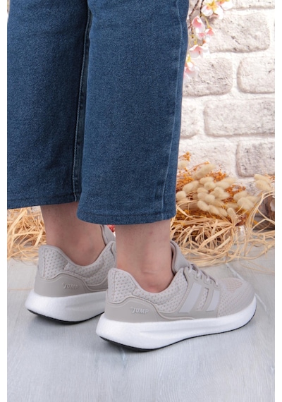 Jump 35132 Hafif Rahat Orijinal Ürün Sneaker Kadın Spor Ayakkabı Krem