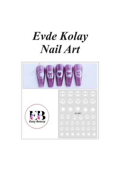 Nail Art Sticker Kendinden Yapışkanlı, Tırnak Süsleme, Tırnak Dövmesi Stikır 2087g Nail Art Sticker Kendinden Yapışkanlı, Tırnak Süsleme, Tırnak Dövmesi Stikır 2087g