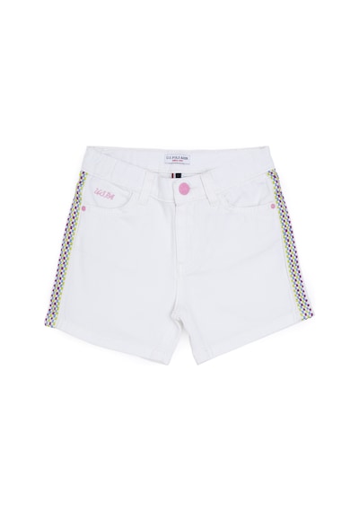 U.s. Polo Assn. Kız Çocuk Beyaz Şort / Bermuda 50282941-vr013 Beyaz