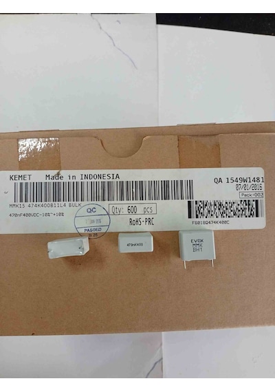 Mmk15 474k400b11l4 Bulk 470nf 400v 15mm Polyester Kondansatör 20 Adet