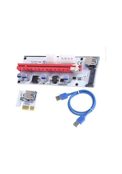 Pcı Express 16X Bitcoin Riser Kart Mining Ekran Kartı V00...
