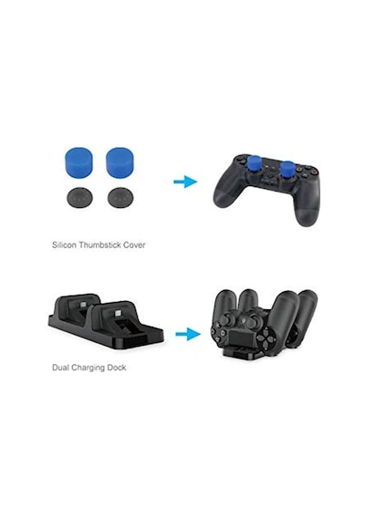 Dobe PS4 Pro Aksesuar Seti Kulaklık Şarj İstasyonu Stand