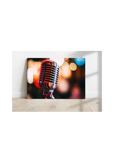 Müzik Temalı Cam Tablo