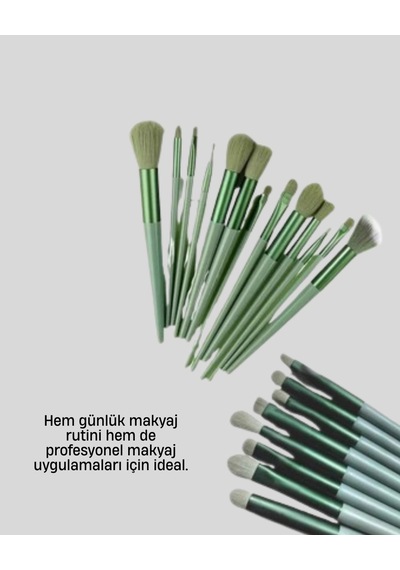 Mey İthalat Profesyonel Makyaj Fırça Seti Yumuşak Kıllı Taşınabilir Çantalı