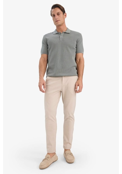 DeFacto Tailored Fit Normal Kesim Düz Paça Her Yöne Esneyen Yazlık Kumaş Pantolon -  C7508AX25SPBG755