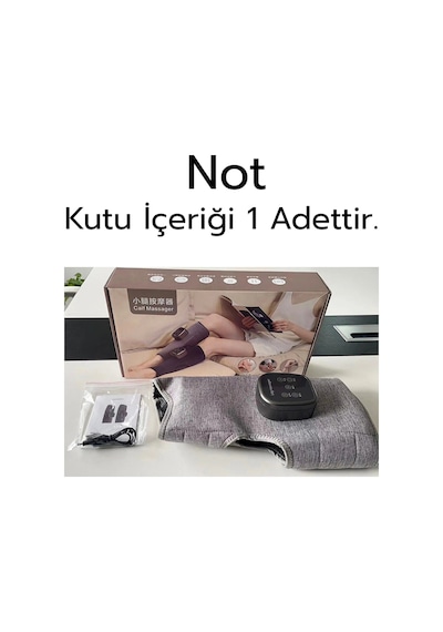 Glr Hy-xt669 Kablosuz Baldır Masaj Aleti Isı Ve Hava Basınçlı Diz Bacak  Masaj Sistemi Gri