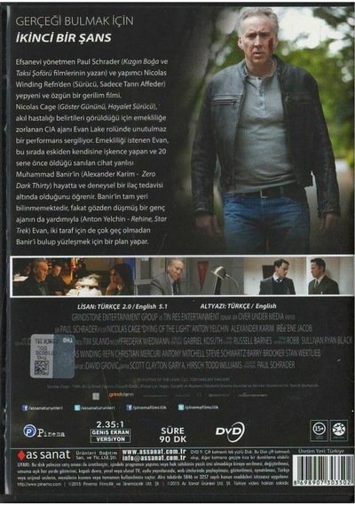 Terörist Avı Dying Of The Light Dvd
