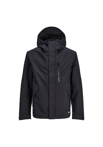 Jack & Jones Suya Dayanıklı Kapüşonlu Mont 12238882 Black Siyah