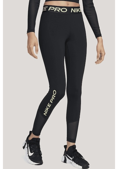 Nike Pro Dri Fit Mid Rise Full Length Leggings Kadın Antrenman Taytı Siyah