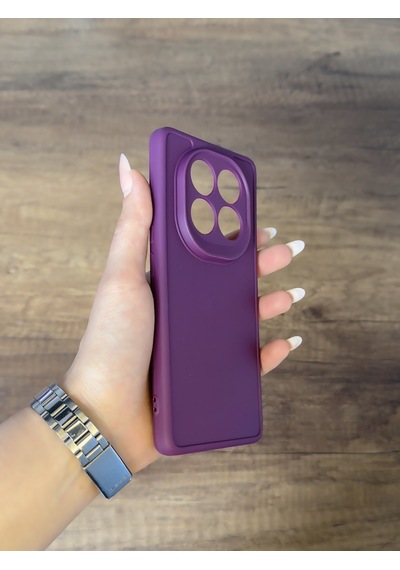 Redmi Note 14 Pro 5g Uyumlu Kamera Korumalı Darbeye Dayanıklı Renk Atmayan Keep Silikon Kılıf Mor