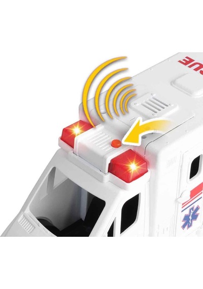Sesli Ve Işıklı City Mission Şehir Araçları Oyun Seti 24 Cm Ambulans Ve Geri Dönüşüm Araçlı Figürl Çok Renkli