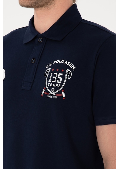 U.S. Polo Assn. Erkek Regular Fit Polo Yaka Lacivert Tişört 50299667-VR033