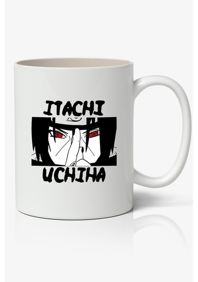 İtachi Uchiha Naruto Temalı Beyaz Kupa Bardak Sevgiliye Arkadaşa Hediye Beyaz