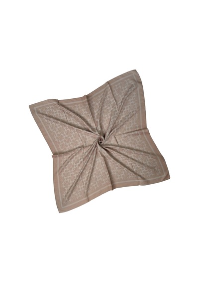 Mim Eşarp Işıl İpek - C Desen Siena Eşarp 100x100 Cm BEj