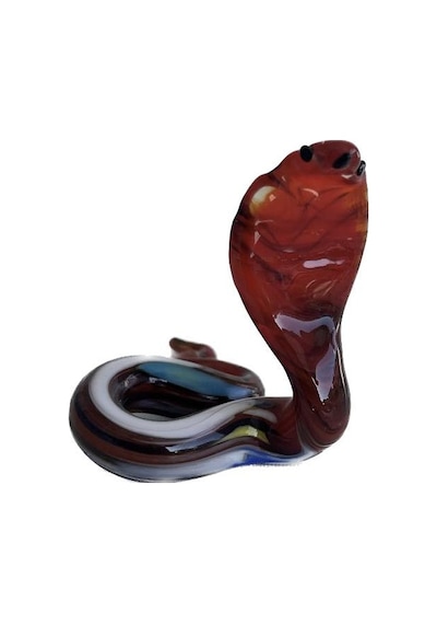 El Yapımı Murano Cam Yılan Biblo A74-02