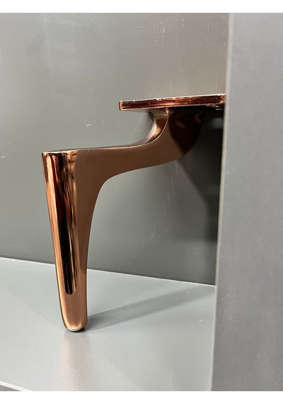 Zarif Metal Ayak 14cm Rose Koltuk Dolap Komidin Şifonyer Modern Tv Ünite Ayağı Mobilya Puf Rose