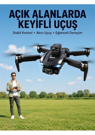 Havadan Çekim İçin Çift Kameralı Kompakt Ve Kolay Taşınabilir Drone